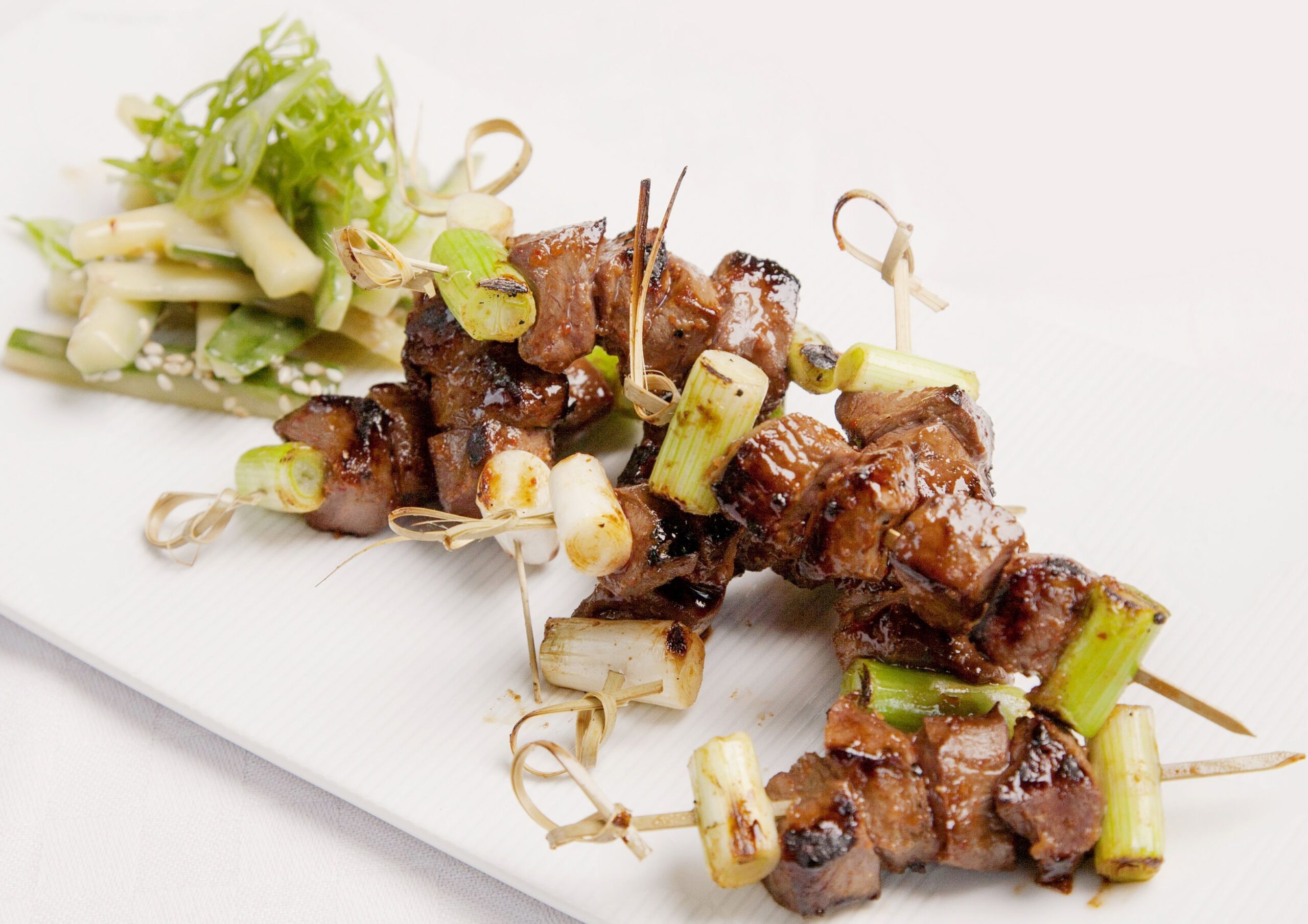 Venison Yakitori with Miso Dressing - Good Magazine